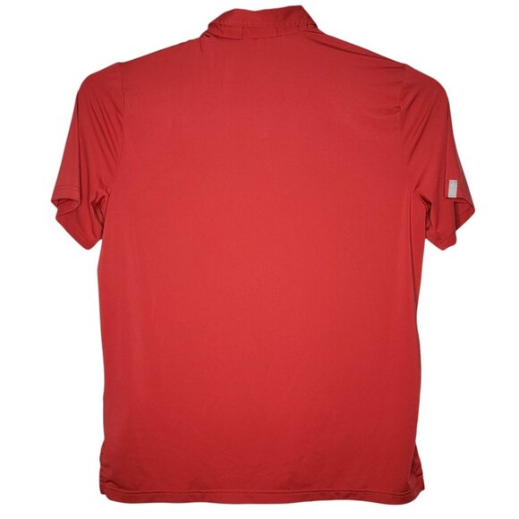 RLX Ralph Lauren Large Red Performance Short Sleeve Polo Shirt Men's Athletic - Picture 2 of 3
